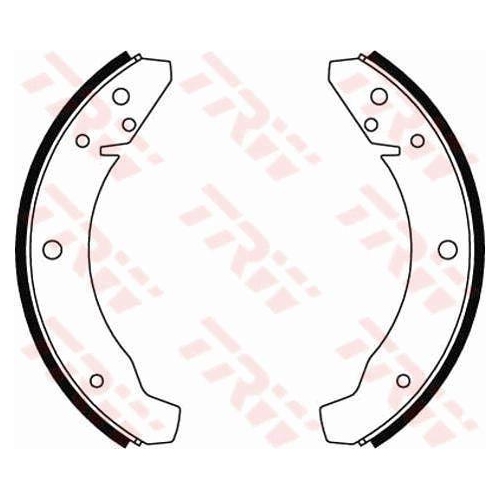 Brake Shoe Set Trw GS8025 for Seat Skoda VW Audi Porsche Front Axle Rear Axle