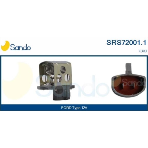 Vorwiderstand Elektromotor K&uuml;hlerl&uuml;fter Sando SRS72001.1 f&uuml;r Ford
