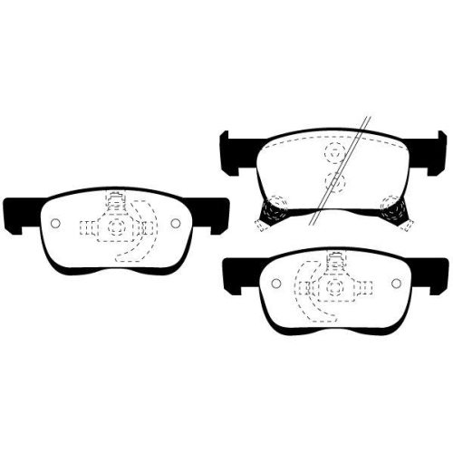 Bremsbelagsatz Scheibenbremse Raicam RA.0120.0 f&uuml;r Opel Vauxhall Vorderachse