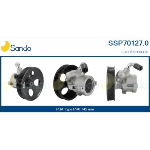 Hydraulikpumpe Lenkung Sando SSP70127.0 f&uuml;r Citro&euml;n/peugeot