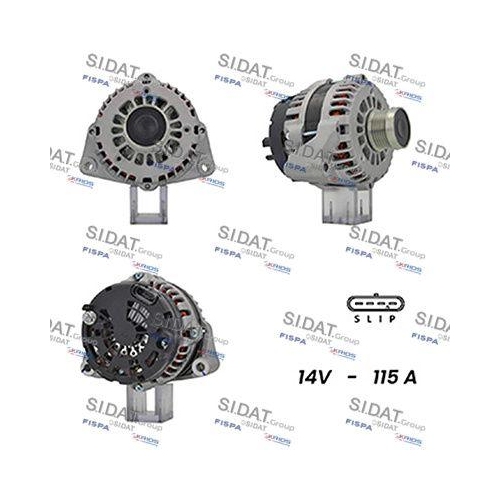 Alternator Sidat A12DR1118A2 for Mercedes Benz Mercedes Benz Mercedes Benz