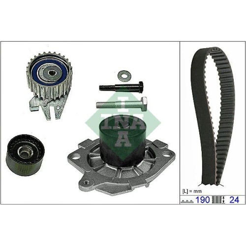 Wasserpumpe + Zahnriemensatz Schaeffler Ina 530 0622 30 f&uuml;r Alfa Romeo Fiat