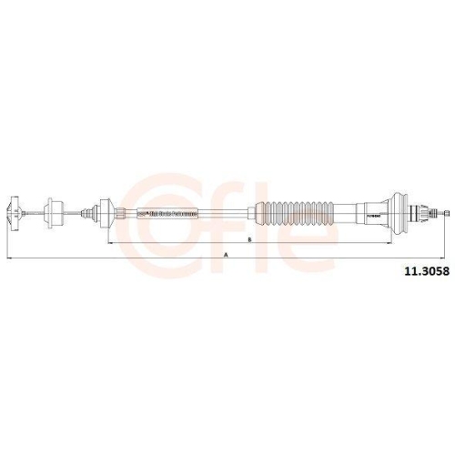Seilzug Kupplungsbetätigung Cofle 11.3058 für Peugeot