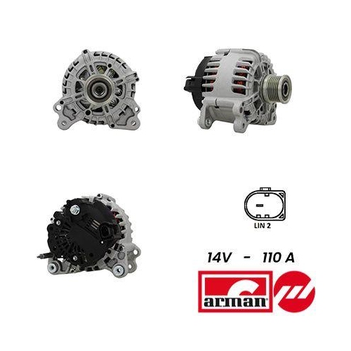 Generator Sidat A12VA0534AS Arman f&uuml;r Audi Seat Skoda VW Vag