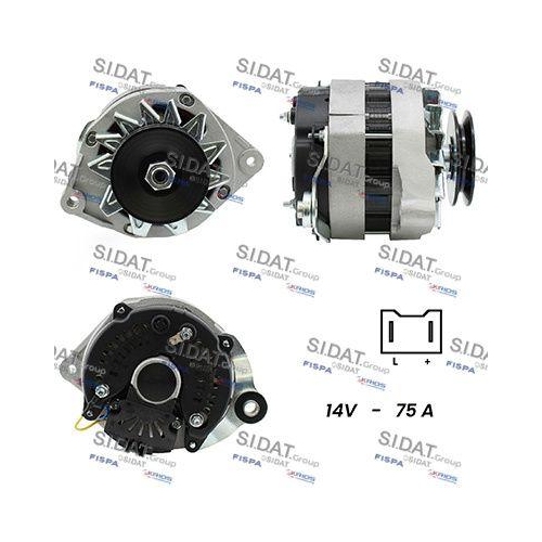 Generator Sidat A12VA1004A2 f&uuml;r Renault