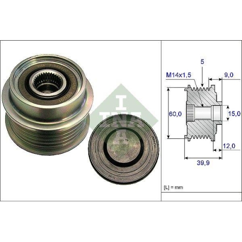 Generatorfreilauf Schaeffler Ina 535 0180 10 f&uuml;r Toyota Lexus