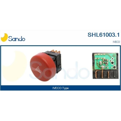 Warnblinkschalter Sando SHL61003.1 für Iveco