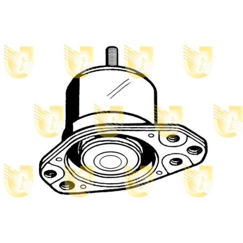 Lagerung Motor Unigom 395191 für Fiat Vorne