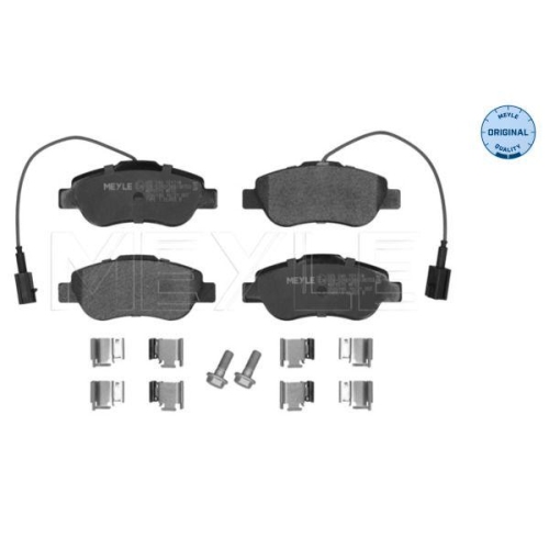 Bremsbelagsatz Scheibenbremse Meyle 0252407217W Meyle-original: True To Oe. f&uuml;r