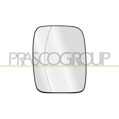 Spiegelglas Außenspiegel Prasco RN9407513 für Renault Rechts