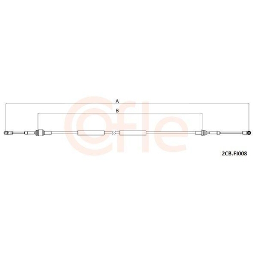 Seilzug Schaltgetriebe Cofle 2CB.FI008 für Fiat Lancia