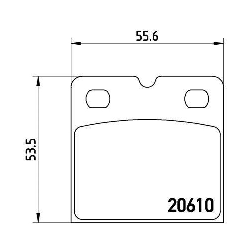 Bremsbelagsatz Scheibenfeststellbremse Brembo P02001 Prime Line f&uuml;r Audi Honda