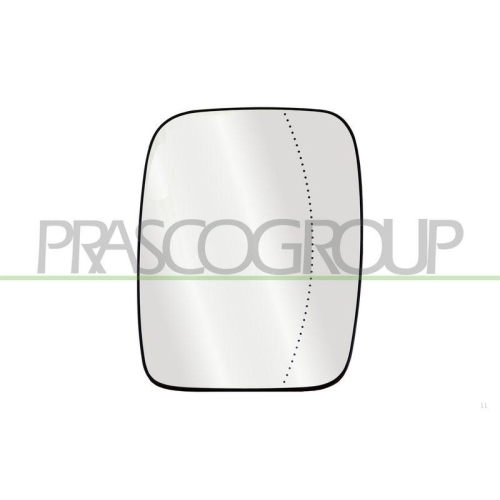 Spiegelglas Außenspiegel Prasco RN9407514 für Renault Links