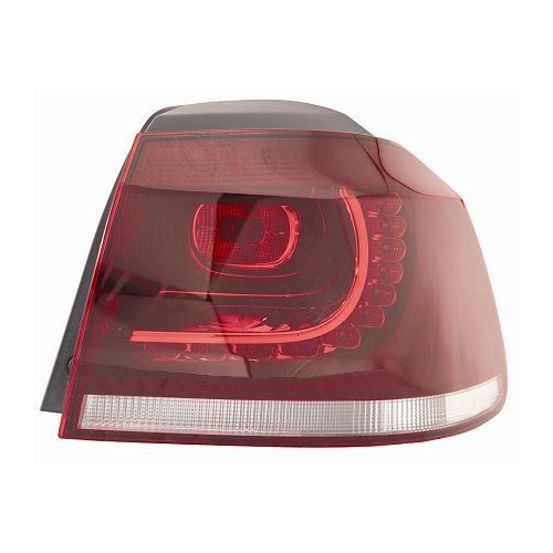 R&Uuml;CKLICHT RECHTS VOLKSWAGEN GOLF VI 2008 GTI (R) ESLED DUNKELROT RECHTS