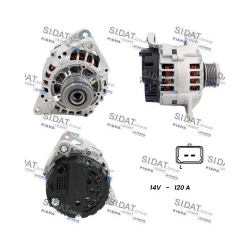Generator Sidat A12VA1170A2 für Renault