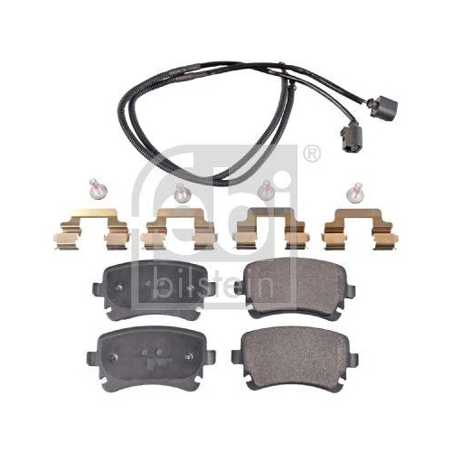 Bremsbelagsatz Scheibenbremse Febi Bilstein 16826 f&uuml;r VW Hinterachse