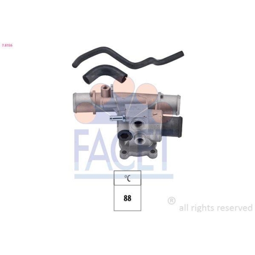 Thermostat Coolant Facet 7.8156 Made In Italy - Oe Equivalent for Fiat Lancia