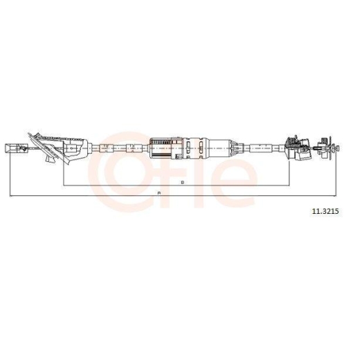 Seilzug Kupplungsbetätigung Cofle 11.3215 für Peugeot
