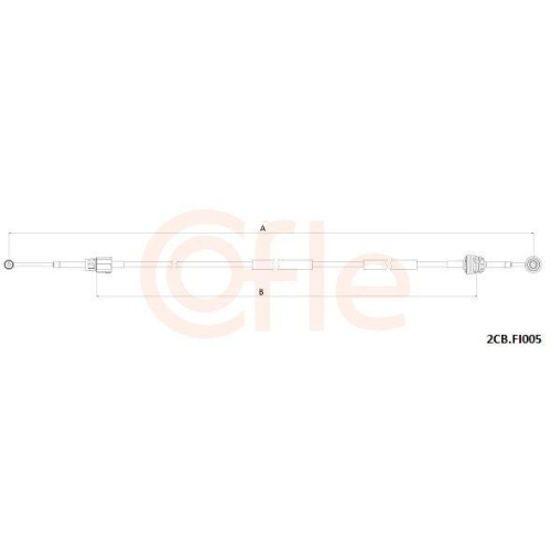 Seilzug Schaltgetriebe Cofle 2CB.FI005 f&uuml;r Fiat Lancia