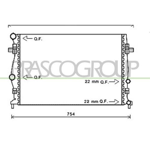 K&uuml;hler Motork&uuml;hlung Prasco SK030R005 Prascoselection f&uuml;r Skoda