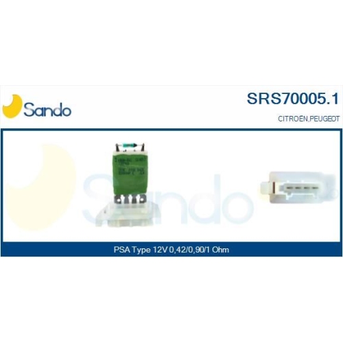 Widerstand Innenraumgebläse Sando SRS70005.1 für Citroën/peugeot