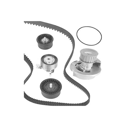 Wasserpumpe + Zahnriemensatz Graf KP727-1 f&uuml;r Opel Saab Vauxhall Chevrolet