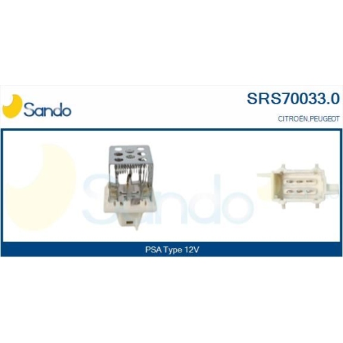 Widerstand Innenraumgebl&auml;se Sando SRS70033.0 f&uuml;r Citro&euml;n/peugeot