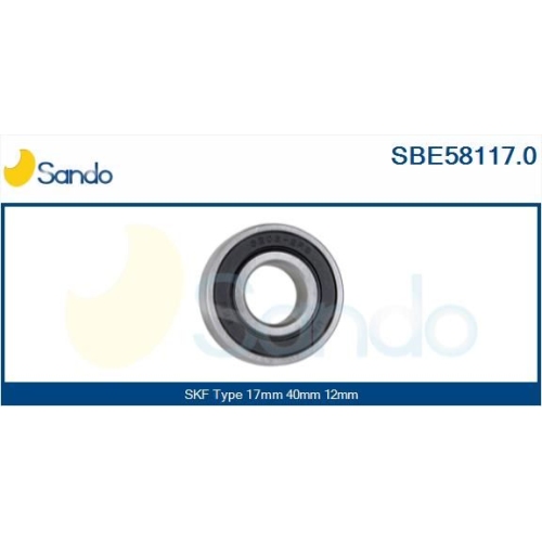 Bearing Sando SBE58117.0 for Chrysler Daf Fiat Ford Isuzu Khd Man Mazda Nissan