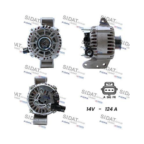 Generator Sidat A12VS0088A2 f&uuml;r Ford