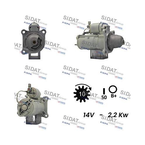 Starter Sidat S12VA0387A2 f&uuml;r Perkins