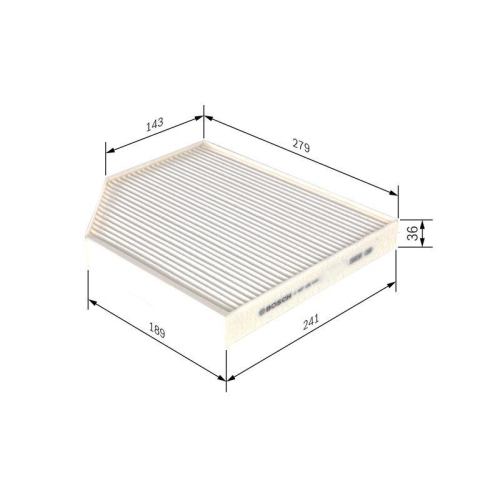 Filter Innenraumluft Bosch 1987435016 f&uuml;r Audi Seat Skoda VW