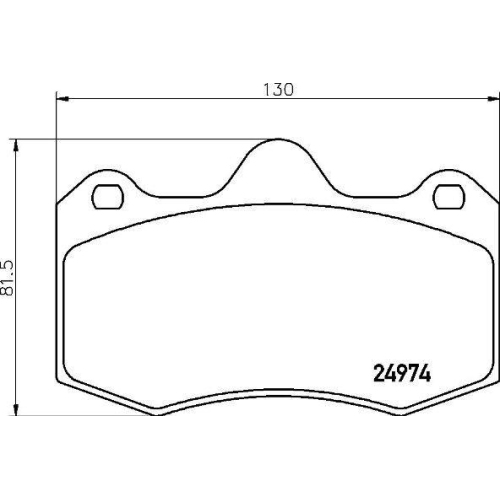 Bremsbelagsatz Scheibenbremse Brembo P85134 Prime Line f&uuml;r Audi Seat Skoda VW