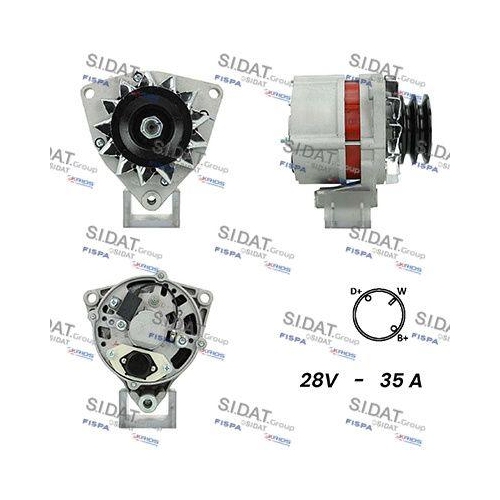Generator Sidat A24BH0003A2 f&uuml;r Man Mercedes Benz Mercedes Benz Mercedes Benz