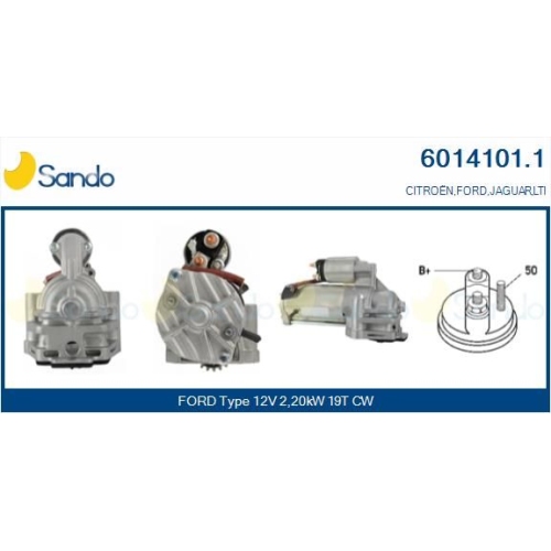 Starter Sando 6014101.1 für Ford Rover