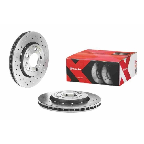 Bremsscheibe Brembo 09.A652.1X Xtra Line - Xtra f&uuml;r Audi Seat Skoda VW Vw (faw)