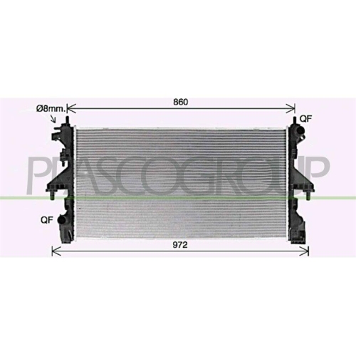 K&uuml;hler Motork&uuml;hlung Prasco FT932R002 Prascoselection f&uuml;r Fiat