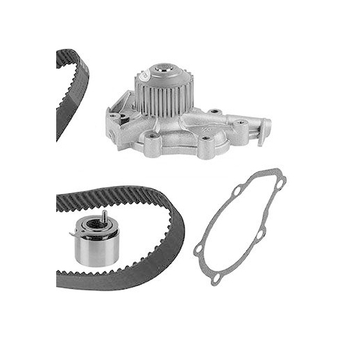Wasserpumpe + Zahnriemensatz Graf KP738-1 f&uuml;r Mitsubishi Chevrolet Daewoo
