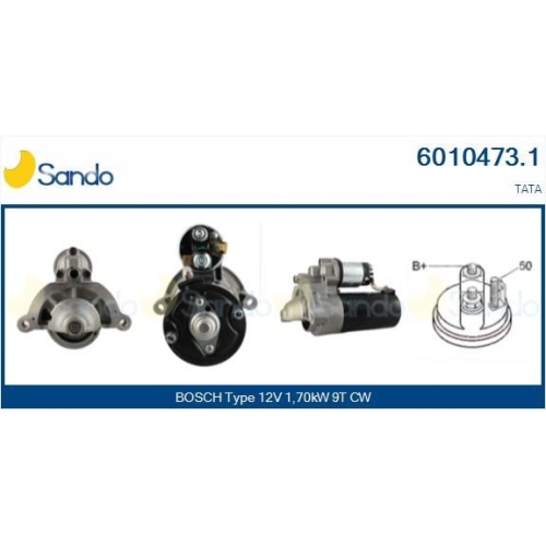 Starter Sando 6010473.1 für Tata