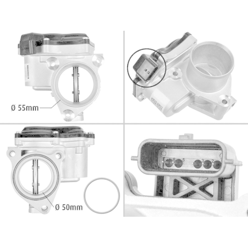 Drosselklappenstutzen Valeo 700430 Original Teil für Renault