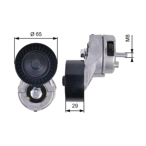 Riemenspanner Keilrippenriemen Gates T38356 Drivealign&trade; f&uuml;r Alfa Romeo Fiat