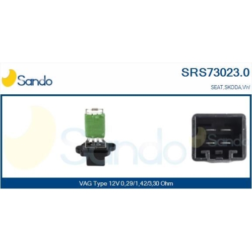 Widerstand Innenraumgebl&auml;se Sando SRS73023.0 f&uuml;r Vag