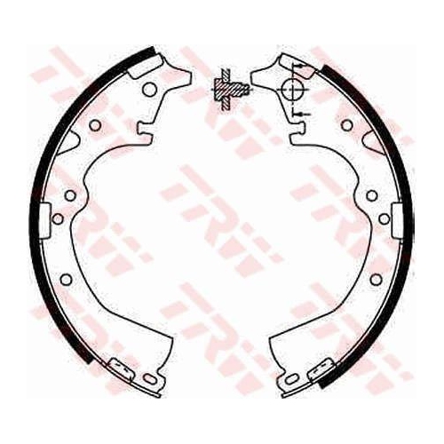 Bremsbackensatz Trw GS8184 f&uuml;r Toyota Hinterachse