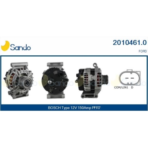 Generator Sando 2010461.0 f&uuml;r Ford