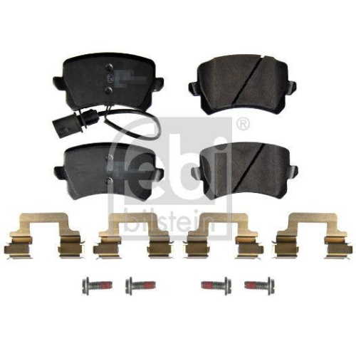 Bremsbelagsatz Scheibenbremse Febi Bilstein 172168 f&uuml;r Audi Hinterachse