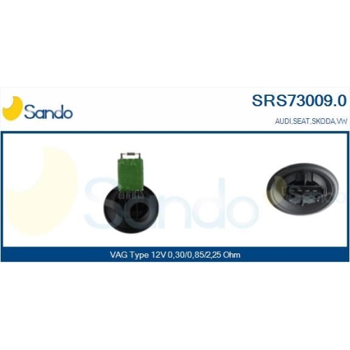 Widerstand Innenraumgebl&auml;se Sando SRS73009.0 f&uuml;r Vag Smart