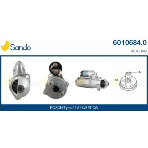 Starter Sando 6010684.0 f&uuml;r Khd Deutz