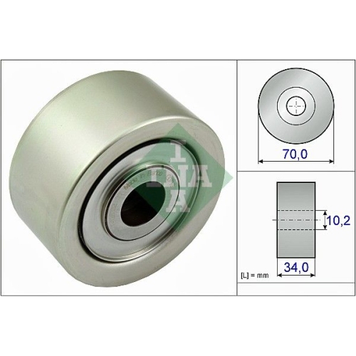 Umlenk /führungsrolle Keilrippenriemen Ina 532 0778 10 für Mercedes Benz