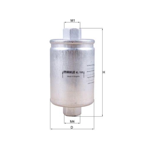 Kraftstofffilter Mahle KL 158 f&uuml;r Daimler Gmc Isuzu Jaguar Rover Daewoo Hyster