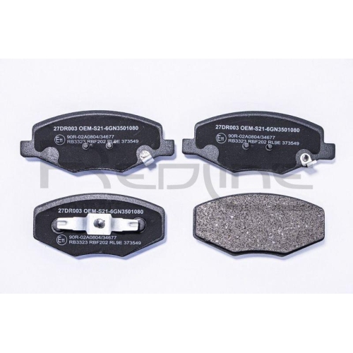 Bremsbelagsatz Scheibenbremse Red-line 27DR003 für Vorderachse