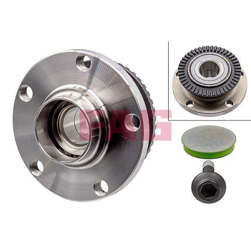 Radlagersatz Schaeffler Fag 713 6107 00 f&uuml;r Audi Seat Audi (faw) Hinterachse